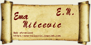 Ema Milčević vizit kartica